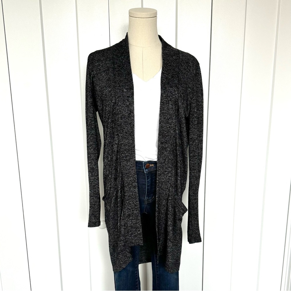 J.Crew Factory marled grey relaxed long cardigan Size XXS Good used condition